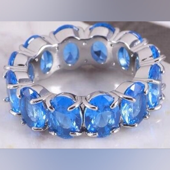 Kate Spade New York Candy🍬 🍭 Shop Ring- blue 💙+ silver size 7 - Picture 6 of 16